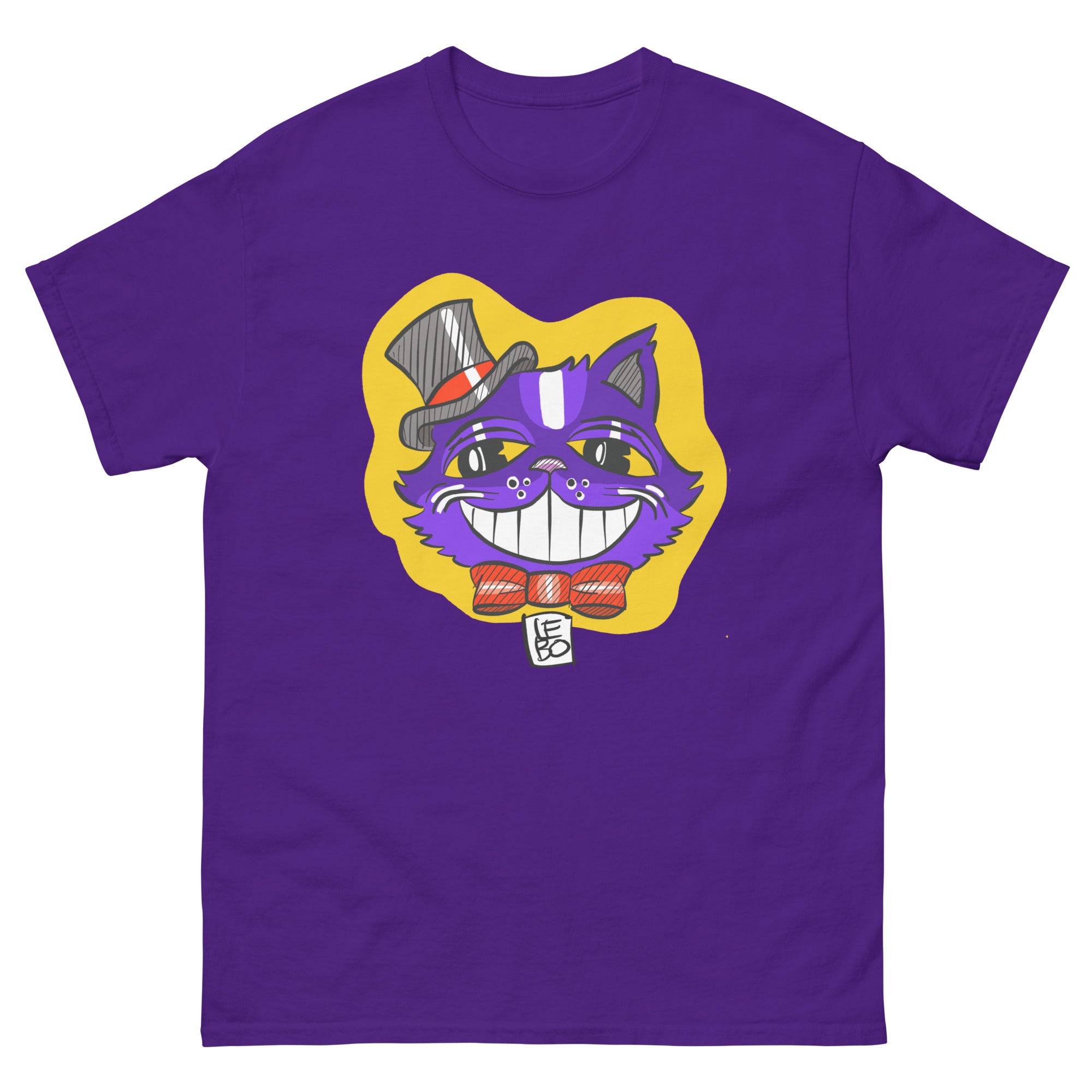 Spooky Cool Kitty  - Lebo Short Sleeve Unisex T-Shirt